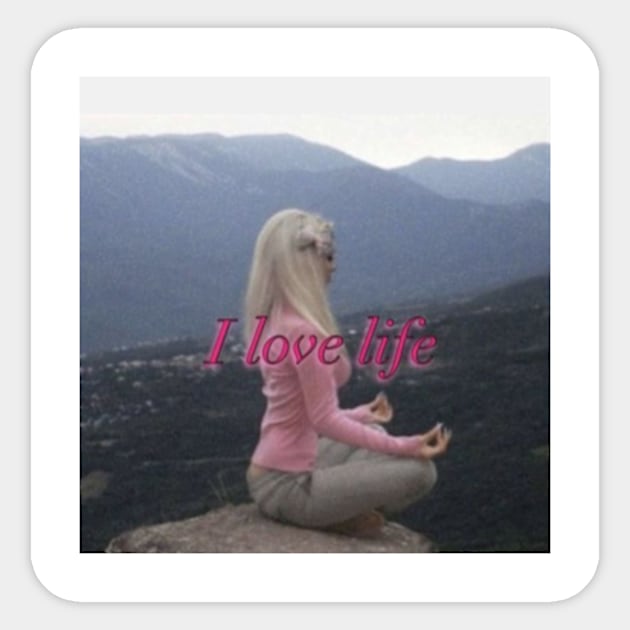 I LOVE LIFE Sticker by cloudviewv2